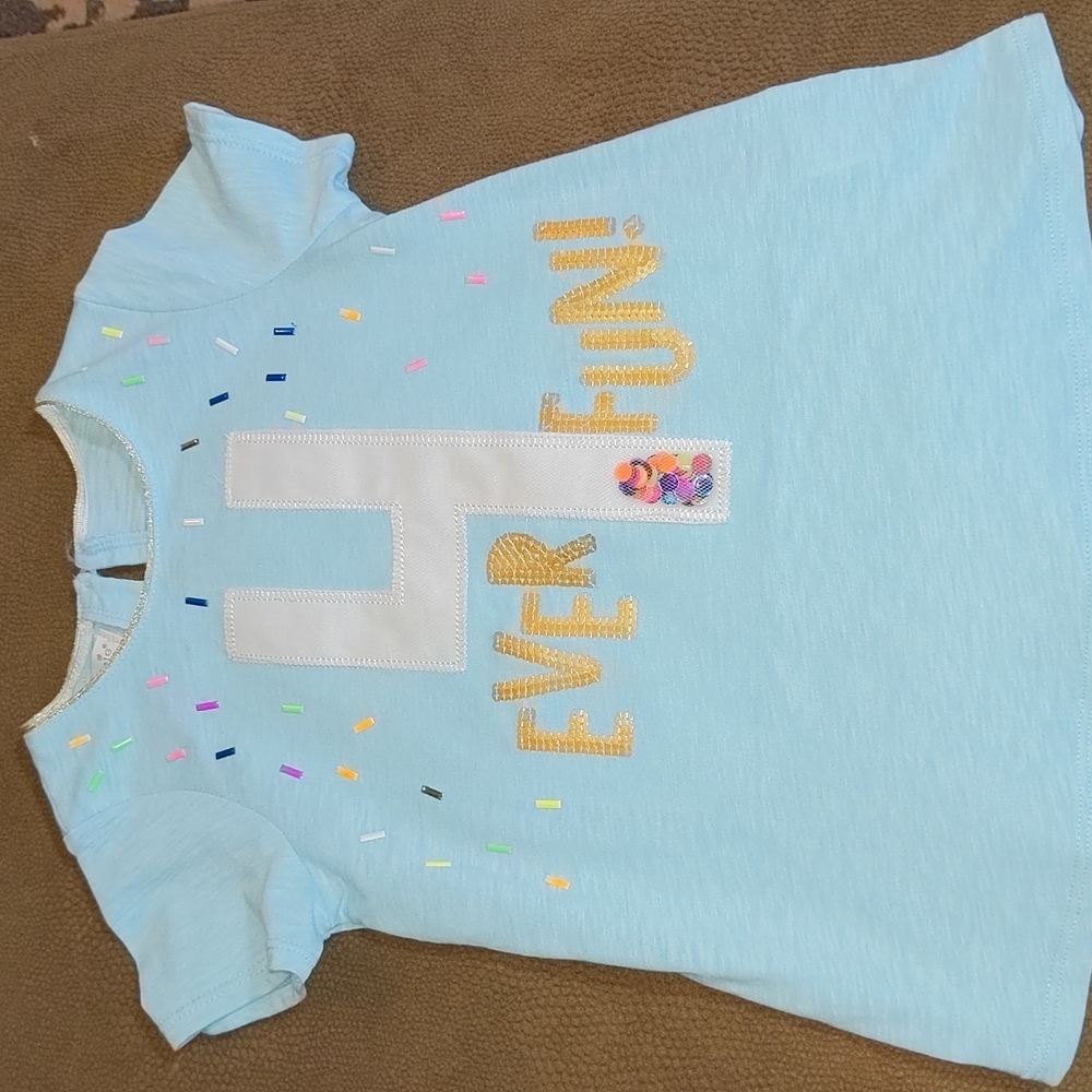 mud pie Toddler 4t "4EVER FUN" Confetti t-shirt